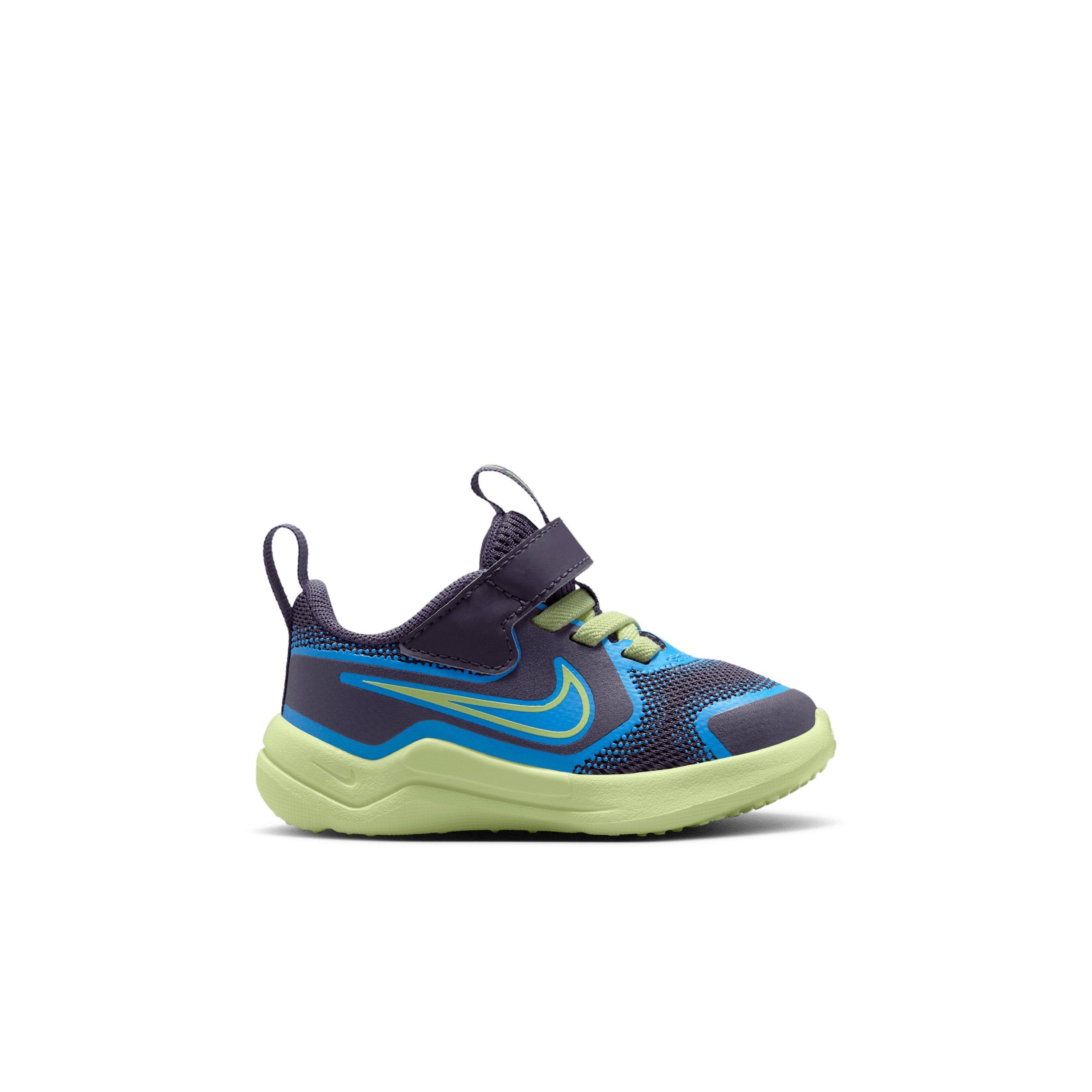 Nike Cosmic Runner "Dark Raisin/University Blue/White/Light Liquid Lime" Infant Girls' Running Shoe - DK RAISIN/BLUE/WHITE/LIME